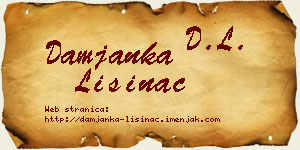 Damjanka Lisinac vizit kartica